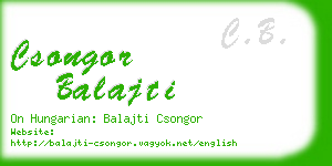 csongor balajti business card